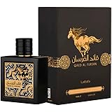 Lattafa Qaed Al Fursan - Oriental, Fruity, Fresh, Amber Wood - Eau de Parfum Long-Lasting Fragrance for Unisex, 3.40 Ounce / 100 ml