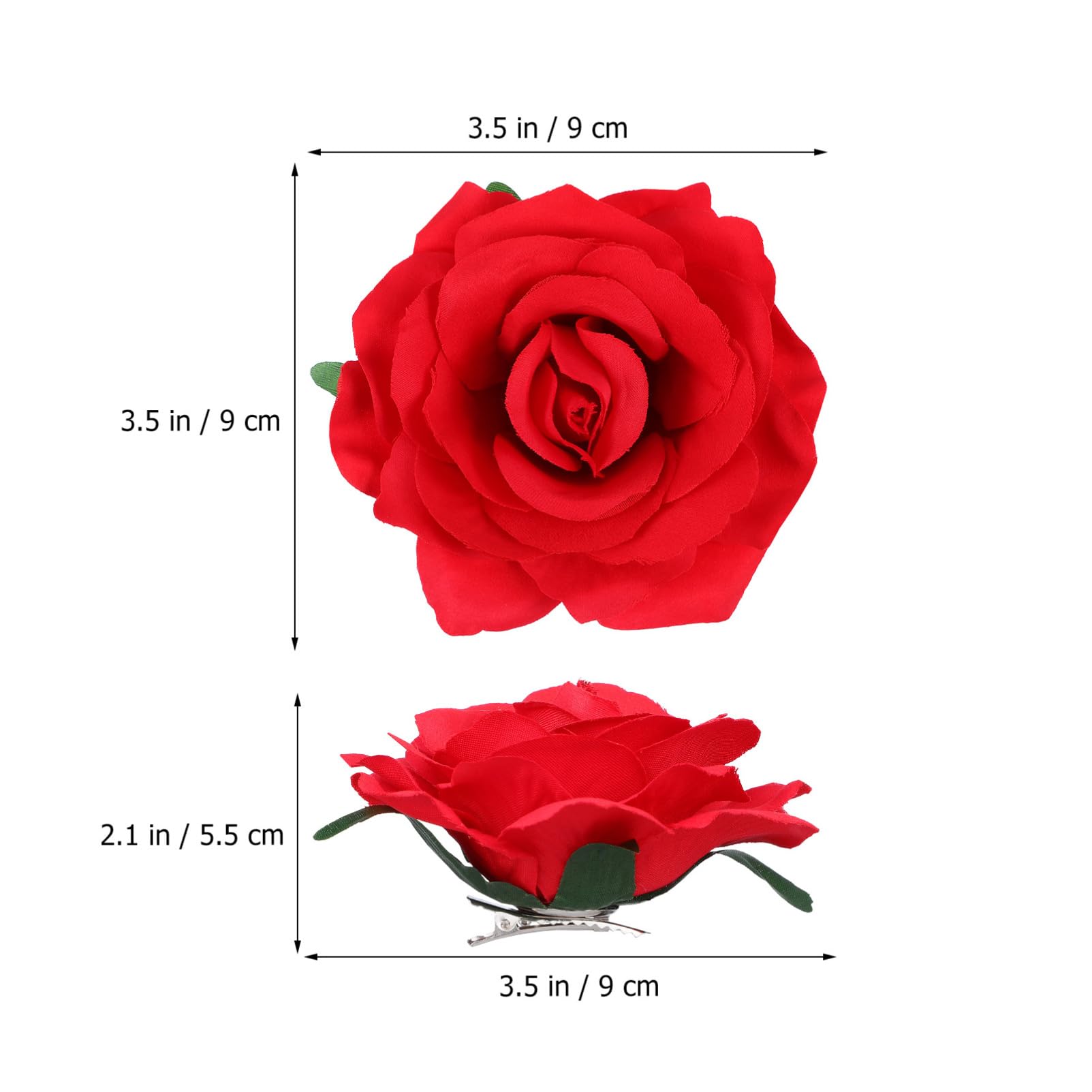 Didiseaon 12pezzi Fermagli per Capelli Forma di Rosa Fermagli per Capelli Forma di Fiore Floreali per Donna da Sposa Copricapo Floreale Fiori Realistici