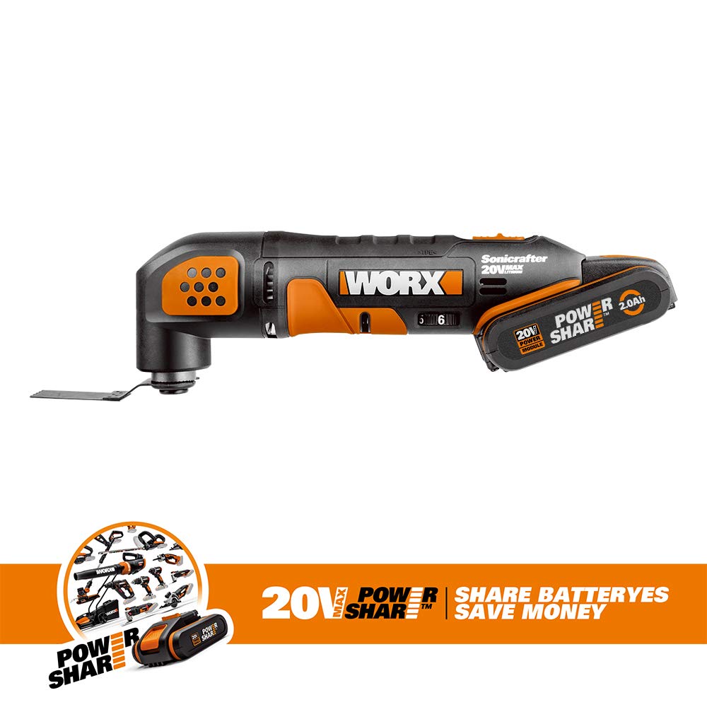 WORX 18 V (20 V máx.) Herramienta multifunción Oscilante Sonicrafter WX682