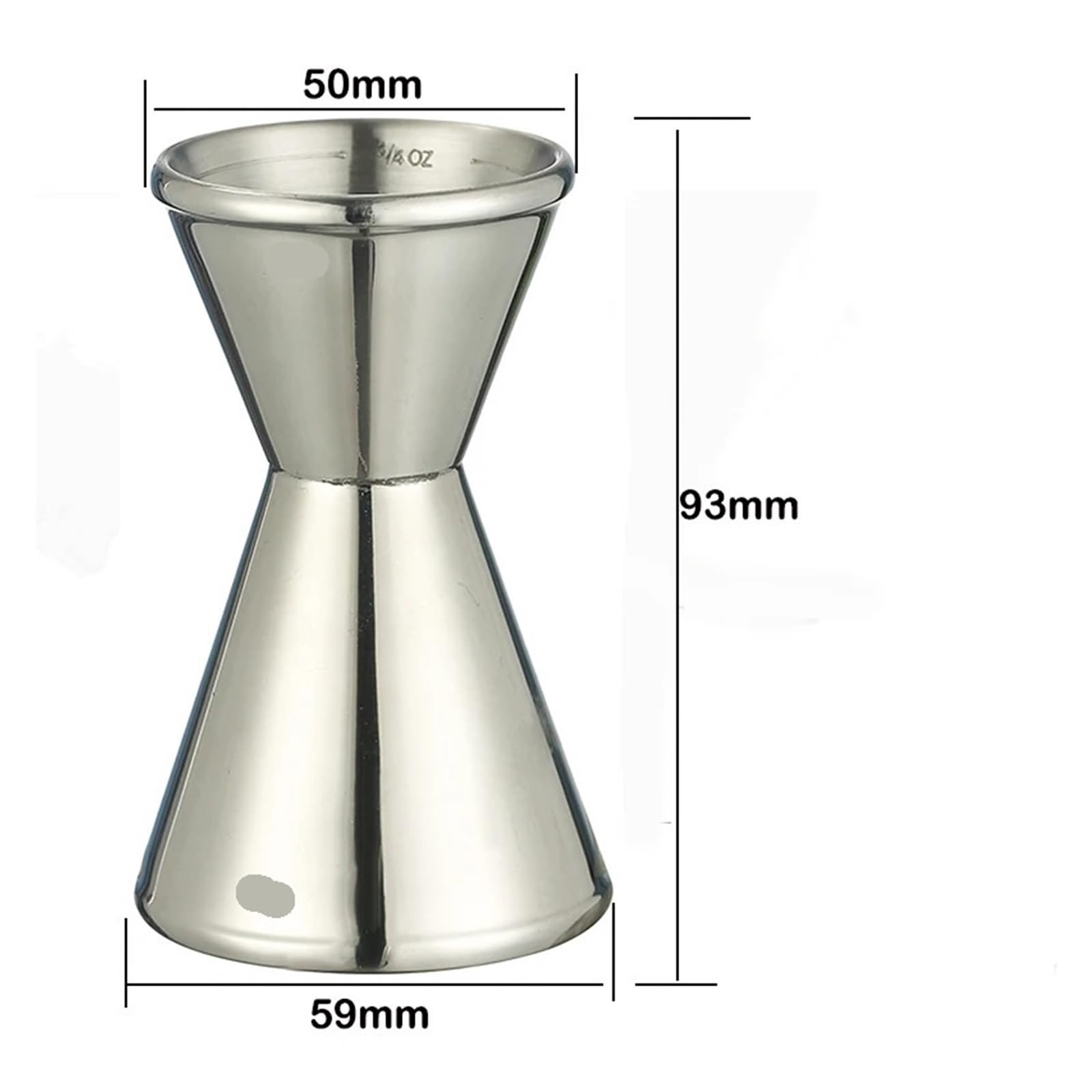 Outil de tasse à mesurer double barre Jigger cocktail(CK Gunmetal Black)