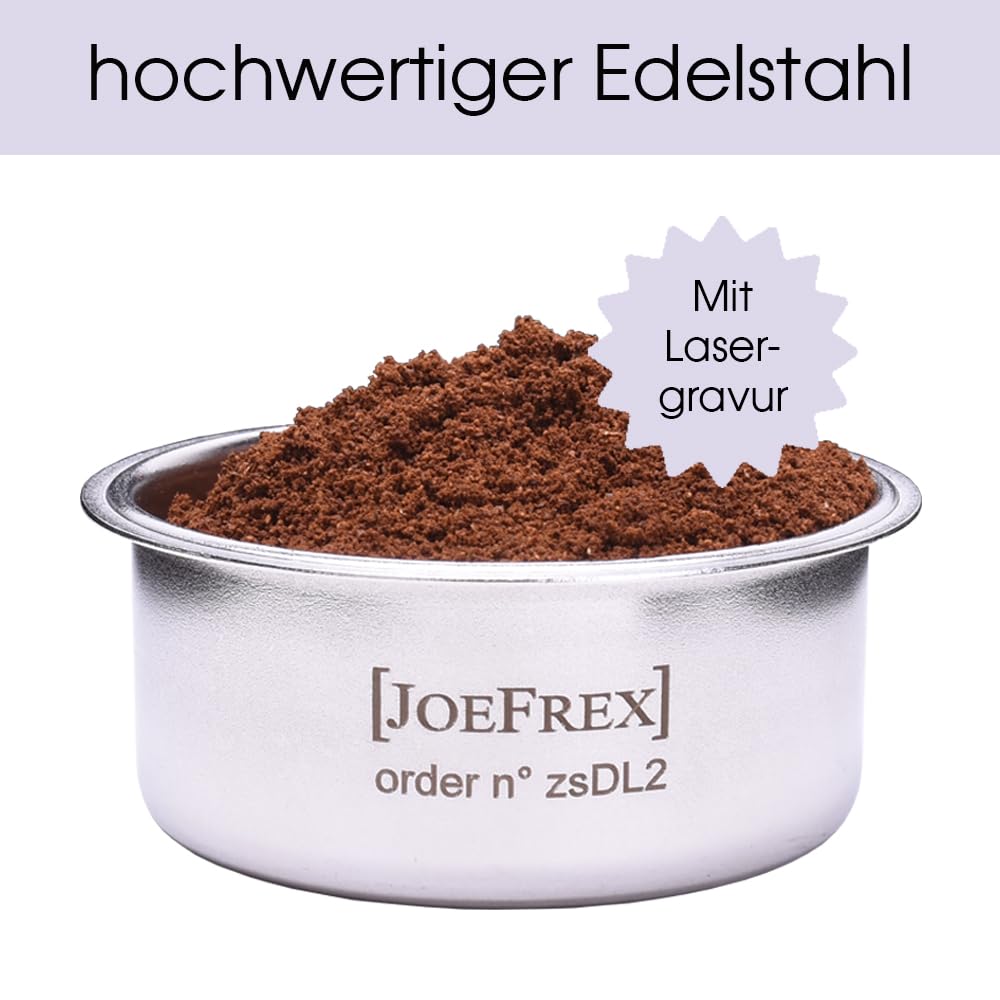 Passoire à café de 51 mm en acier inoxydable - Compatible avec les paniers à café Delonghi - Accessoires pour machine à expresso - 8 à 10 g (1 tasse