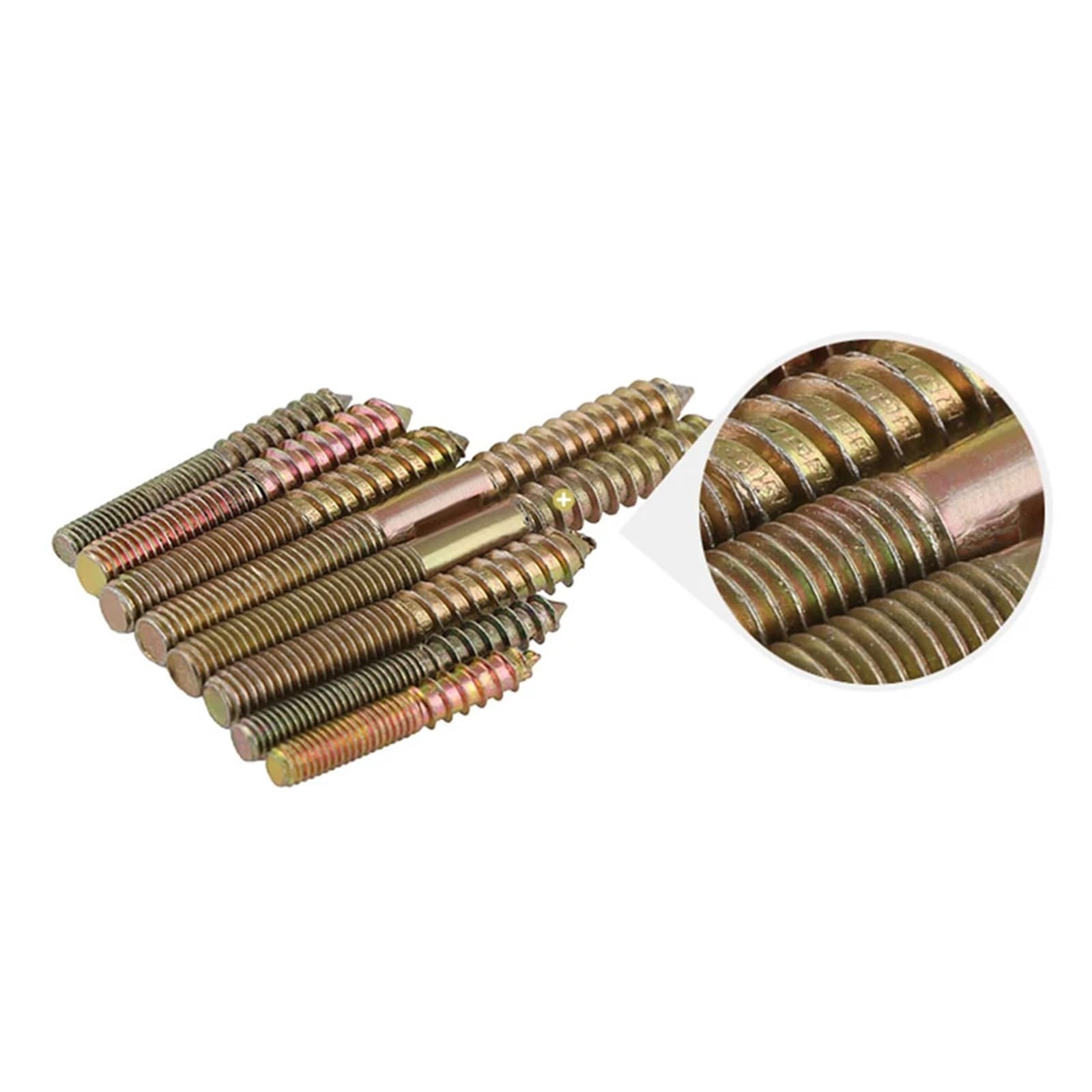 Viti a doppia estremità, Viti Tassello A Doppia Estremità, Bulloni Autofilettanti Con Testa M6-M10 30-70mm Confezione Da 50(60MM-M8)