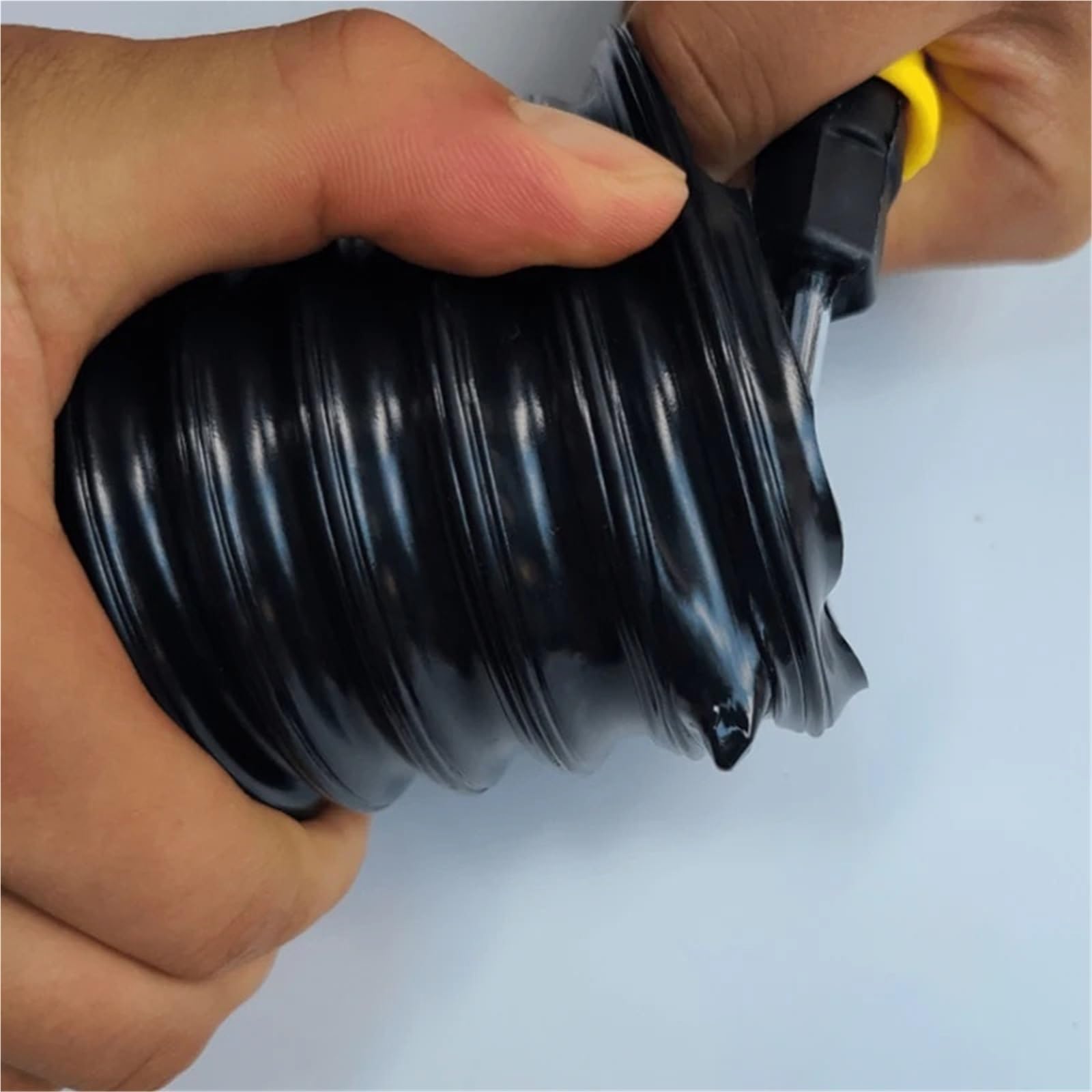 Tubo in plastica PU nera da 25-50 mm ID for aspirazione polvere, lunghezza 1000(Inner Diameter 50mm)