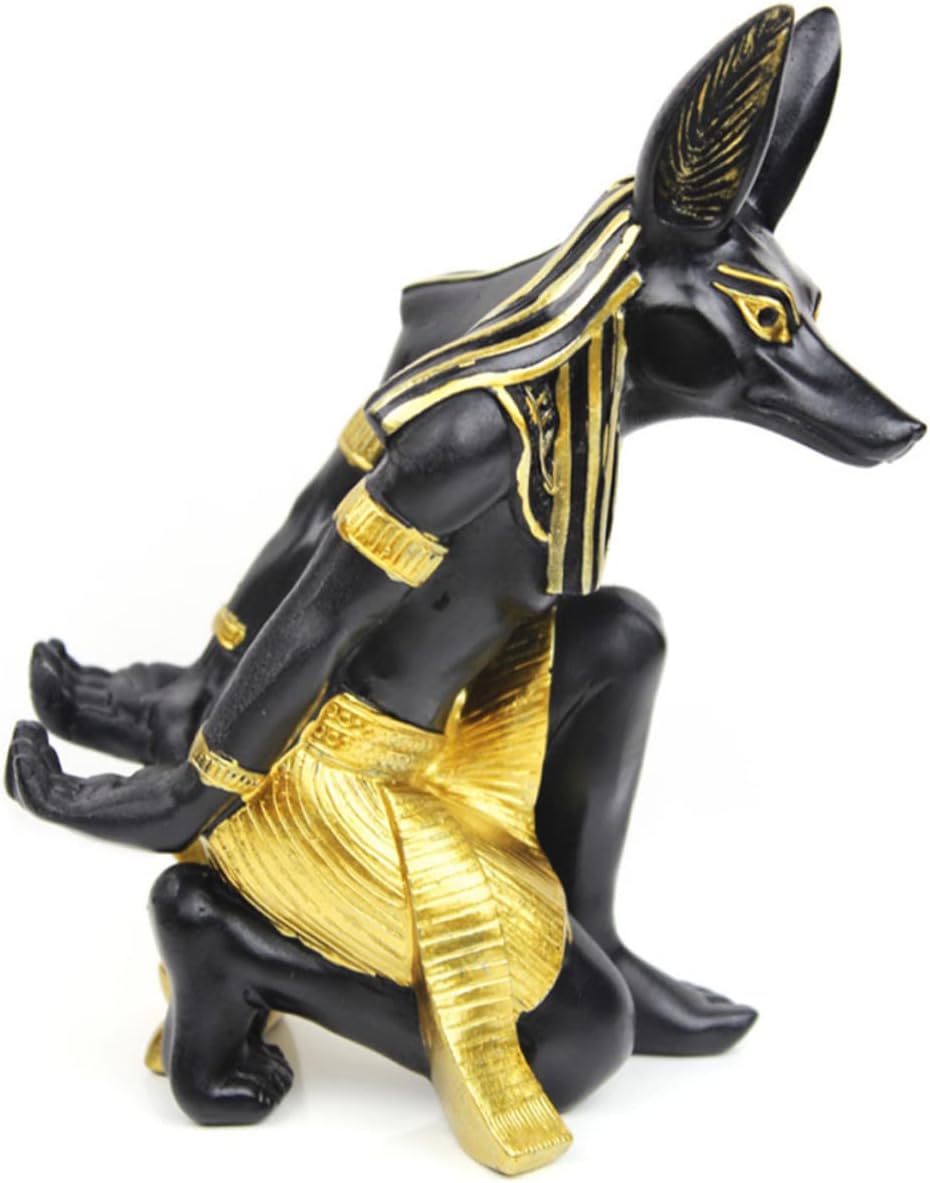 Healifty 2Pcs Anubis Wine Rack Creative Wine Storage Holder for Home Bar Egyptian Design Decoration for Parties Restaurants and More