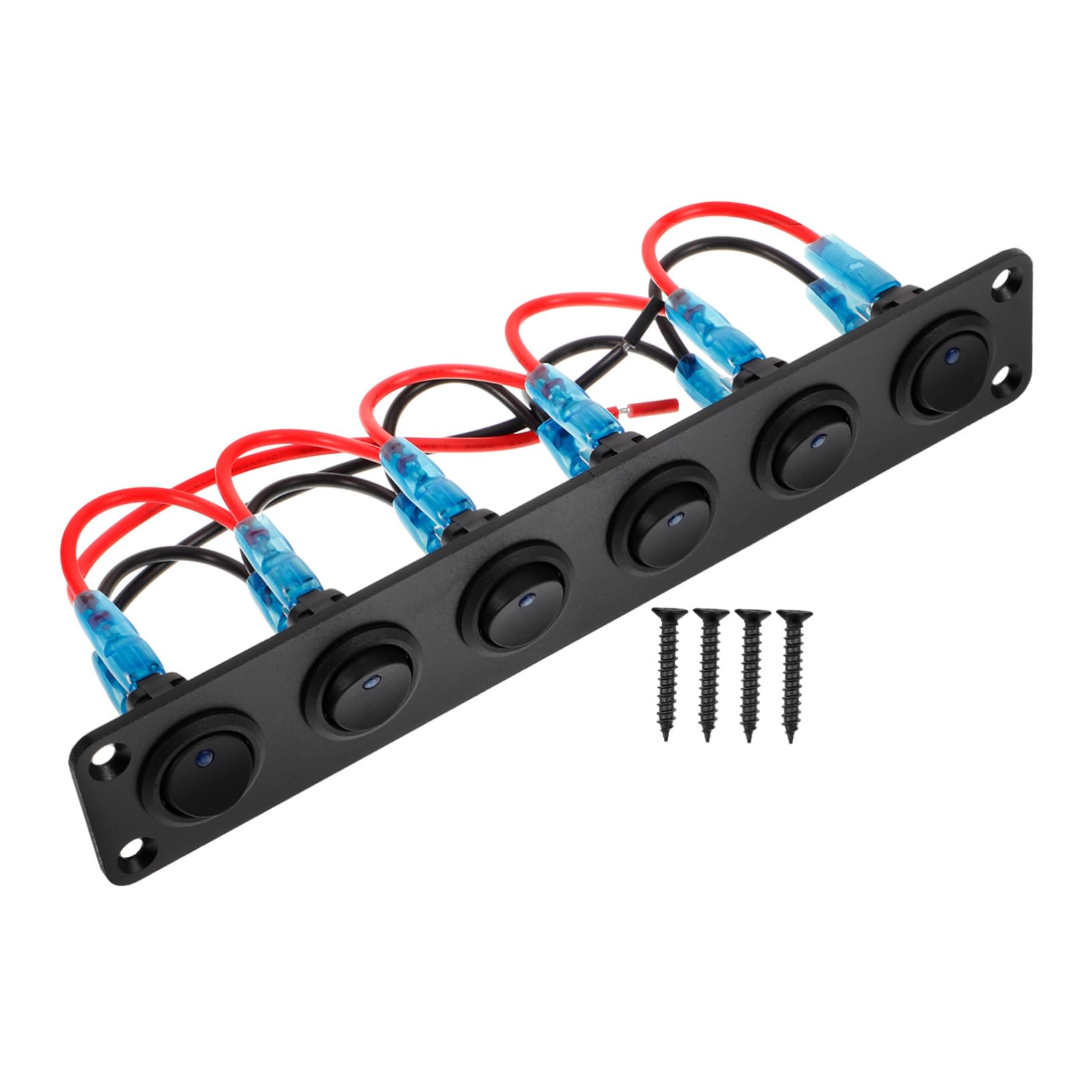 OUNONA Switch Panel Car Modified 6 Gang Switch for Automotive Marine Yacht and Rv Waterproof Design