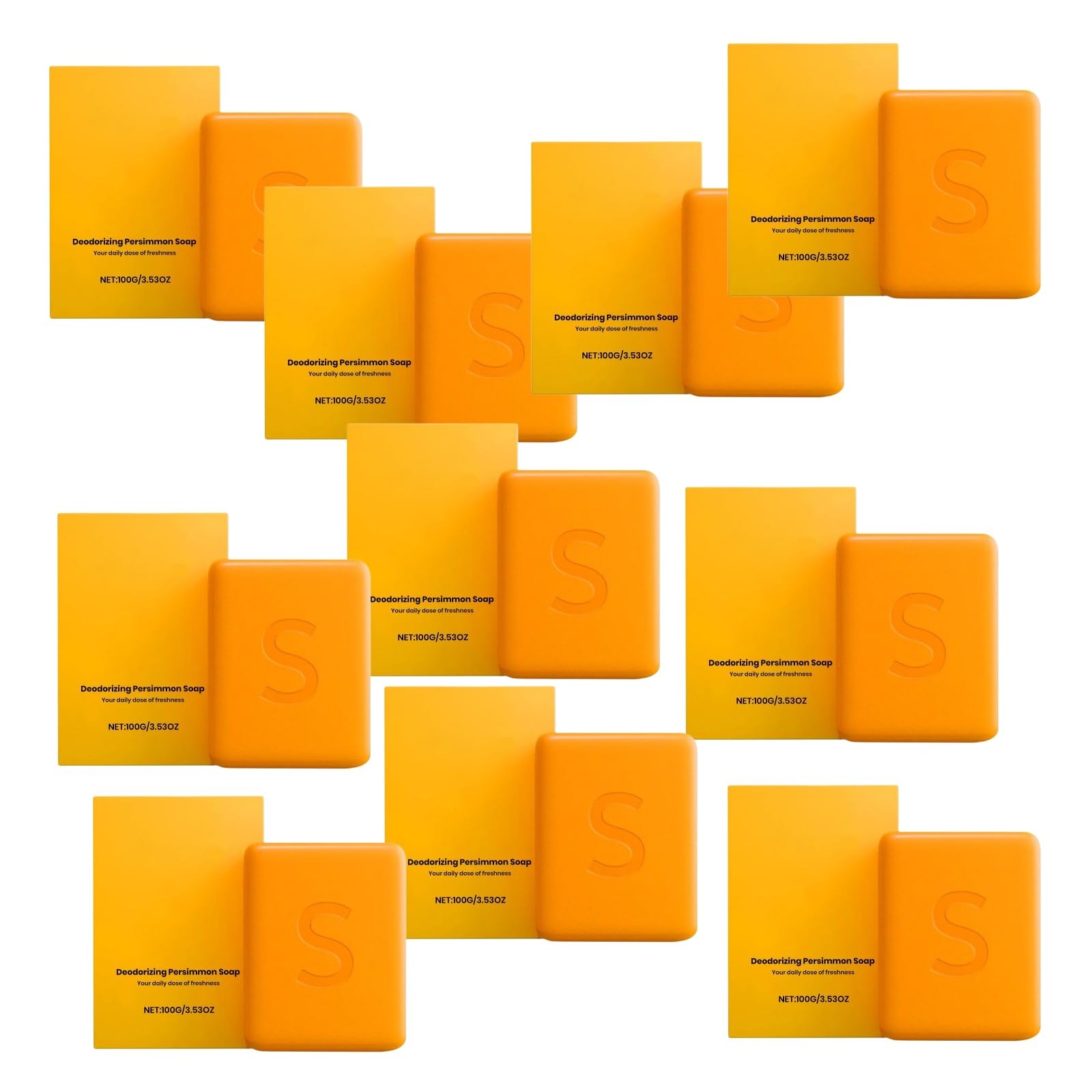 Persimmon Soap, Cachi Soap For Old People Smell, Cofortable and Moisturizing, Suitable For Face and Body, Suitable For All Skin Types,Pulizia In Profondità, Regolazione Morbida Del Sebo