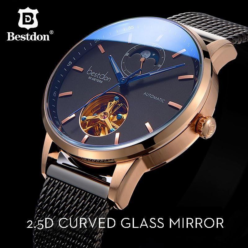 Watch - Bestdon Luxury Mechanical Watch Men Automatic Tourbillon 