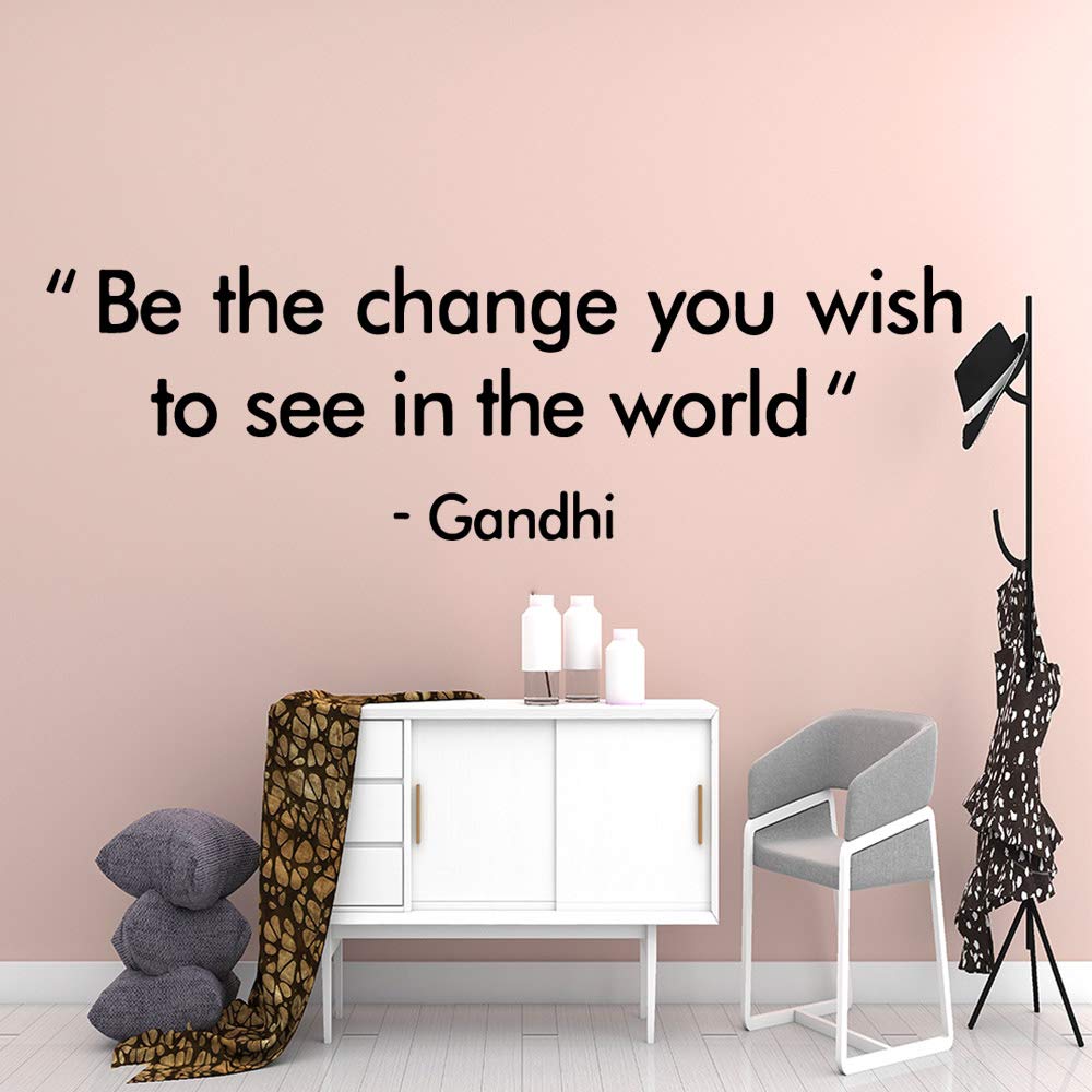 yaonuli Classic English Proverb Wall Decal Paper Mural Removable Wall Sticker 33X82cm