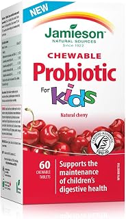 Jamieson Chewable Probiotic for Kids 5 Billion Active Cells - Natural Cherry Flavour