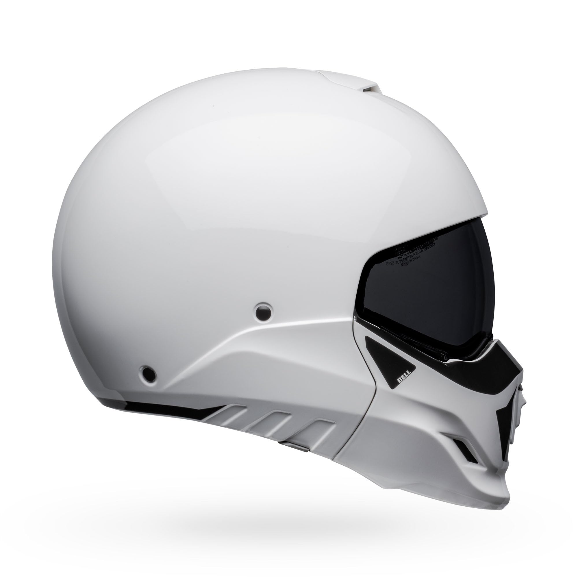 BELL Broozer - Casco (Duplet blanco brillante, grande)