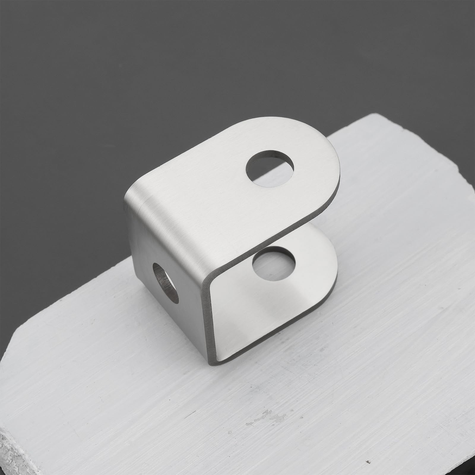 OTOTEC Lot de 10 Supports d'installation en U en Acier Inoxydable 304 épaisseur de 2,5 Mm Ouverture de 10 Mm pour Panneau de 32 Mm Cloison de Toilettes