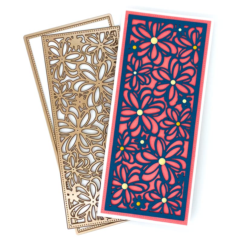 Metall Stanzform Blumen Rahmen - Stanzschablone Für Karten & Scrapbooking