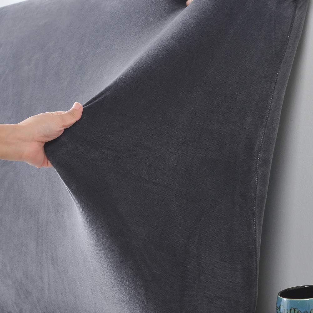 Funda Para Cabecera De Cama De Felpa De Terciopelo, Funda Elástica