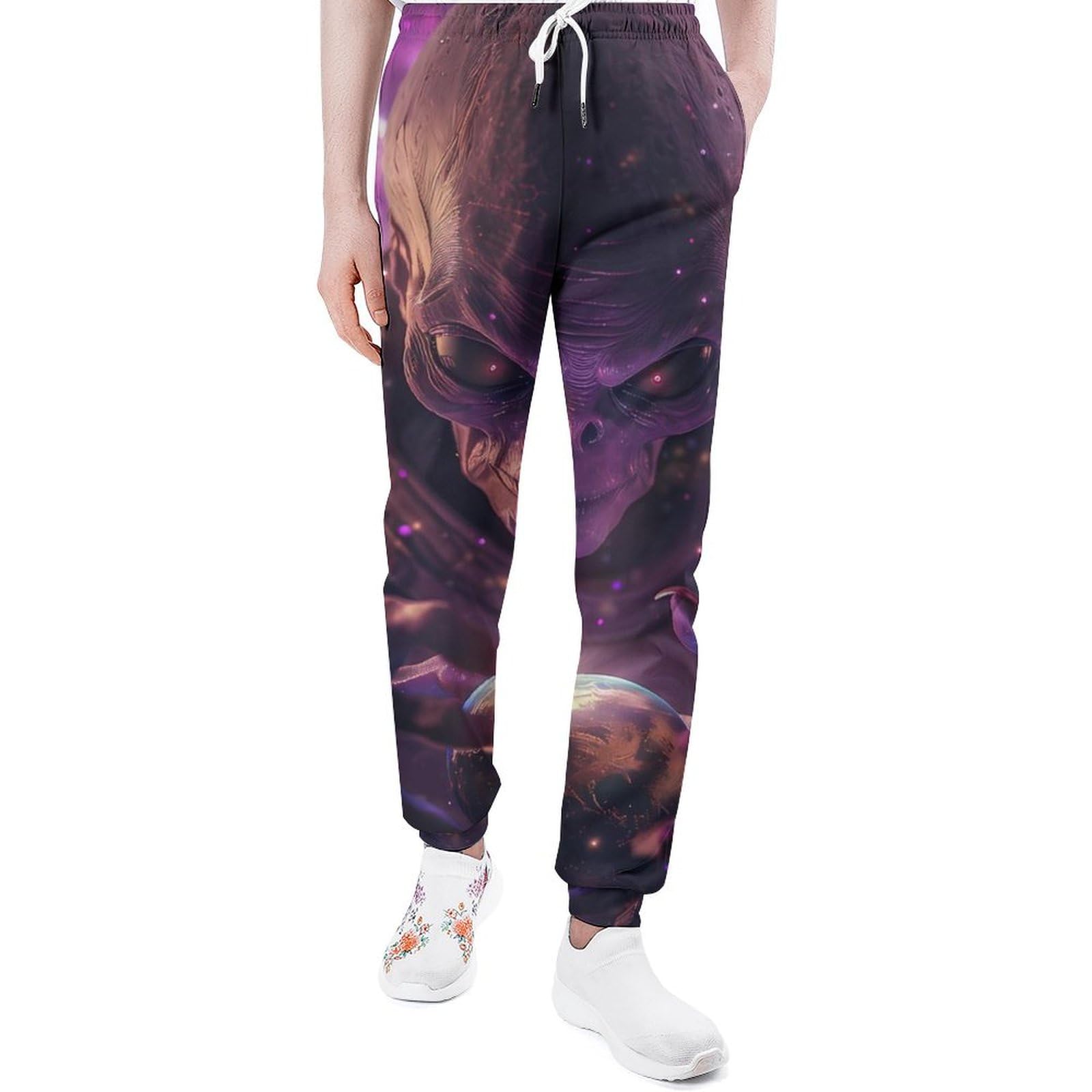 Yaxinduobao Men's As Pic Alien Origins Sweatpants Comfortable Joggers Pants Lightweight Lounge Athletic With Pockets For Wo