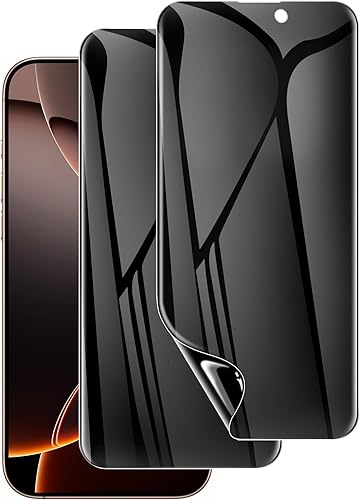 Miniatura 7 de LYWHL Paquete de 2 protectores de pantalla de privacidad para iPhone 15 / iPhone 15 Pro [como la sensibilidad táctil original], película privada
