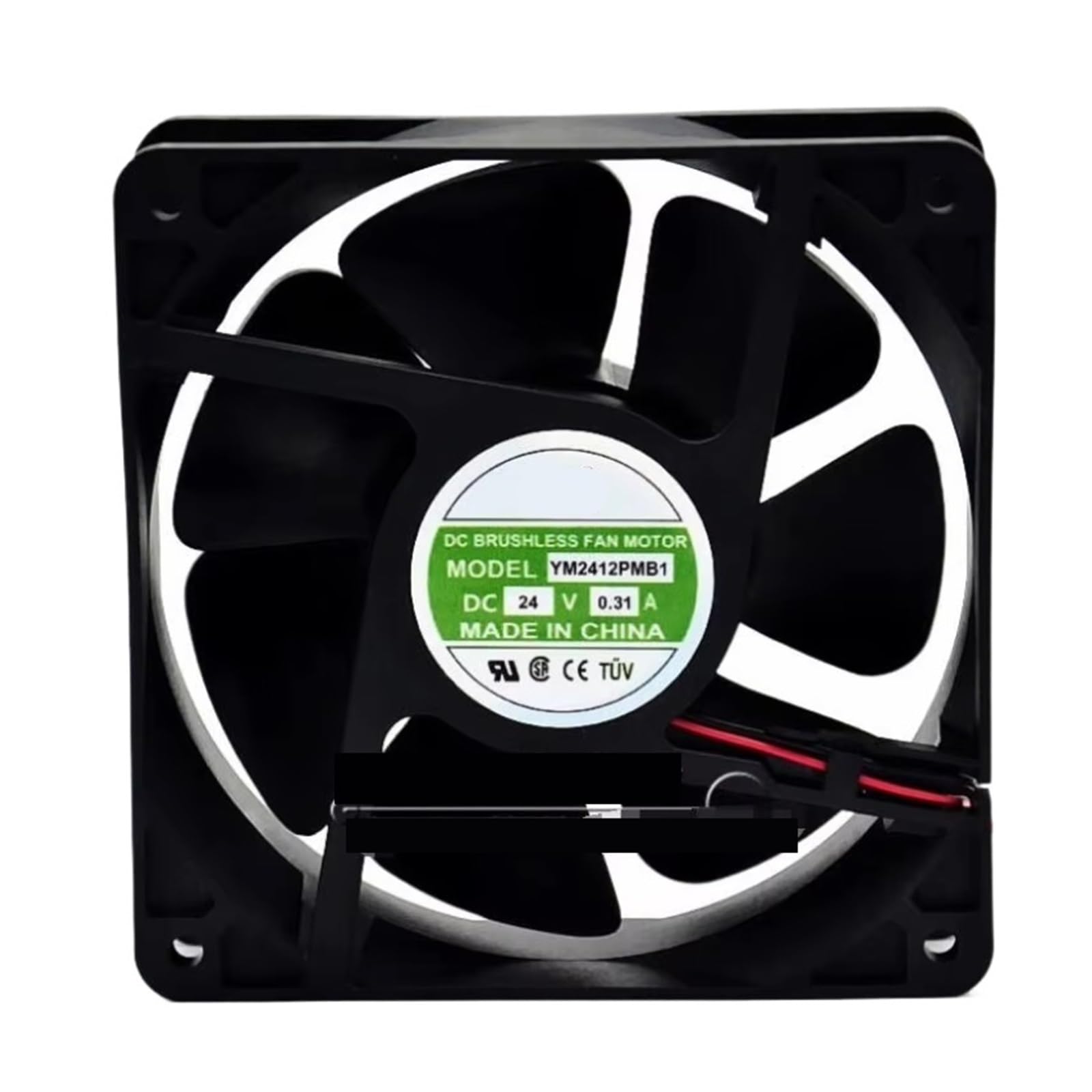 PEQYUACTE YM2412PMB1 DC 24V 0.31A 120x120x38mm 2-Wire Cooling Fan