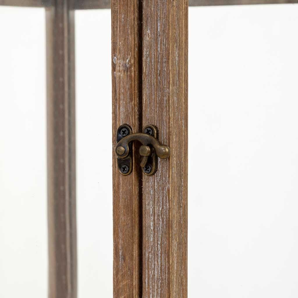 Farol de Madera marrón 26x26x102.5h cm