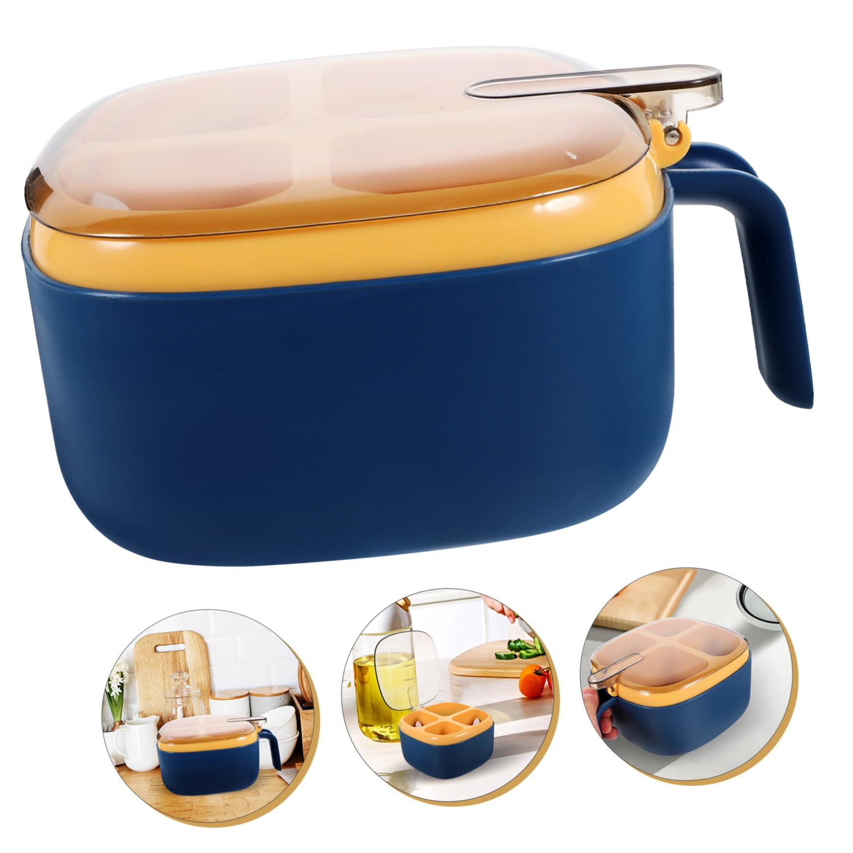 ABOOFAN Boîte De 5 Pièces boîte à condiments matériels de cuisine récipient pot à épices compact pot à épices domestique délicat boîte à épices assaisonnement Plastique