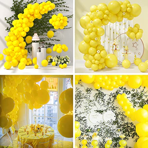 Image of Party Propz Yellow Balloons for Decoration - Pack of 50 Pcs Yellow Metallic Balloons For Decorations | yellow Birthday Decorations Items | Balloon Decoration Kit (Latex)
