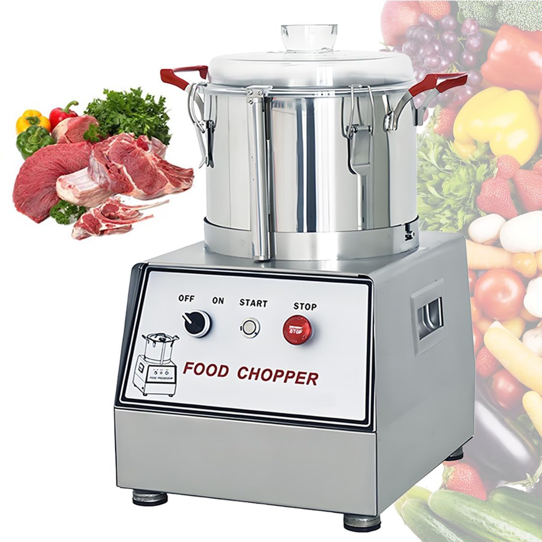 Robot da Cucina Professionale in Acciaio Inox 201 7L