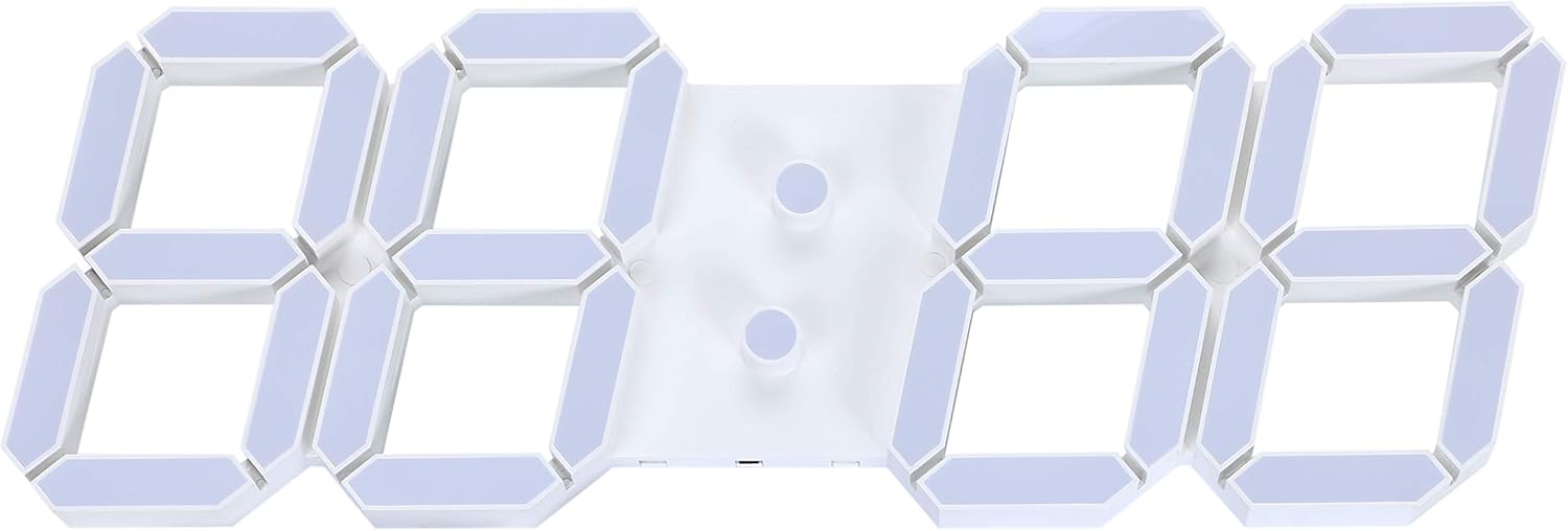 Amazon.co.jp VANGOOD LED 壁掛け デジタル時計 3D 立体 wall ウォール clock リモコン付き USB