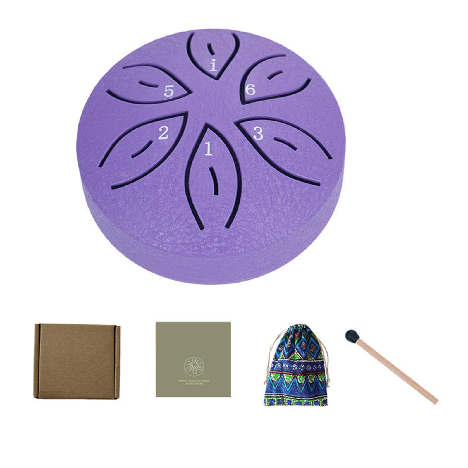 QIAOLIDA 11Tone Steel Tongues Drum Small Hand Pan Drums Drumsticks Music Tambourine Drum With Accessories Instrument