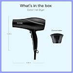 Sèche-cheveux Conair 1875 Watts Style & Shine Collection Cristal Naturel