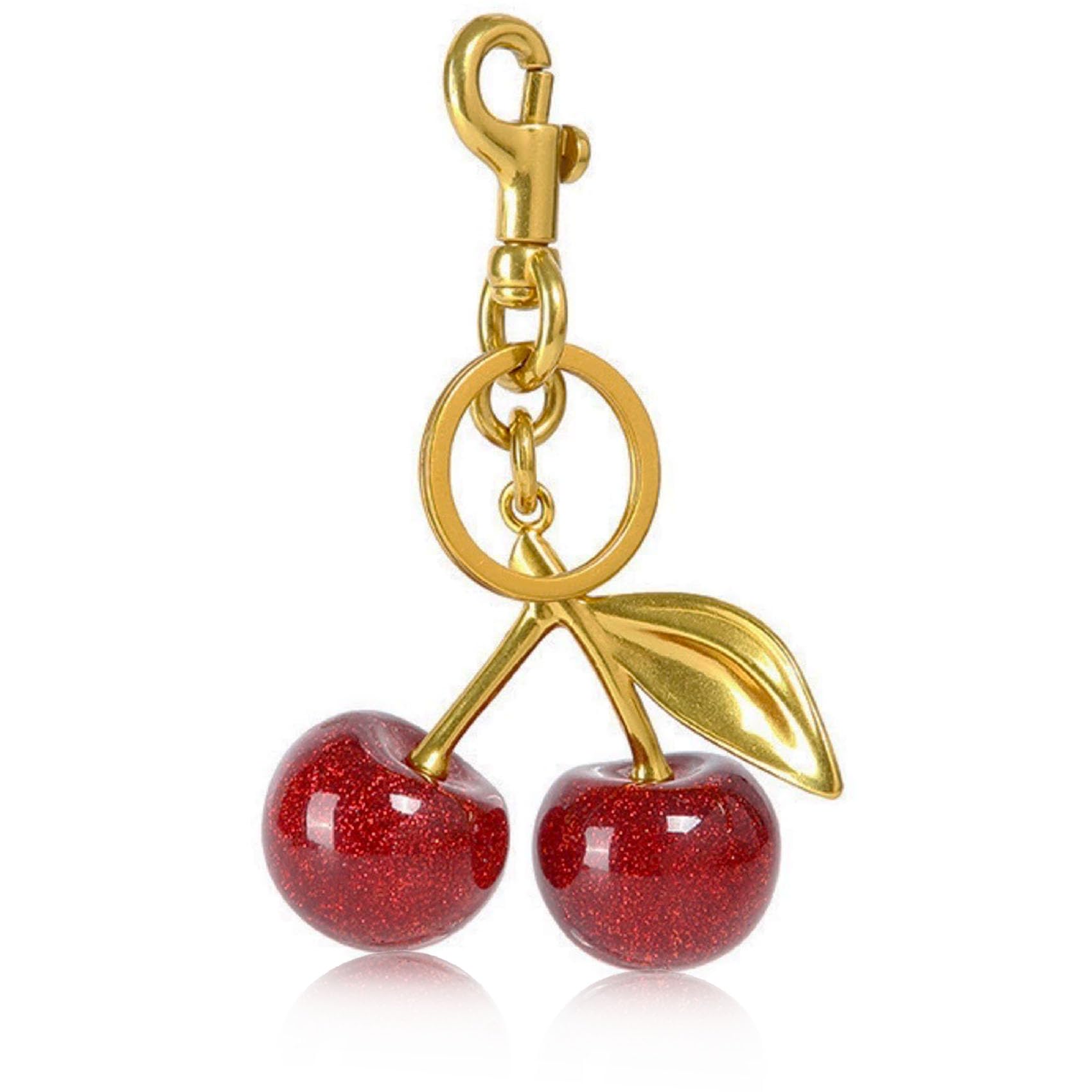 Jatimdotin Women's Red Cherry Keychain, Cherry Bag Charm, Stocking Fillers For Purse Charms Pendant For Keychain, Purses Handbags, Rucksacks