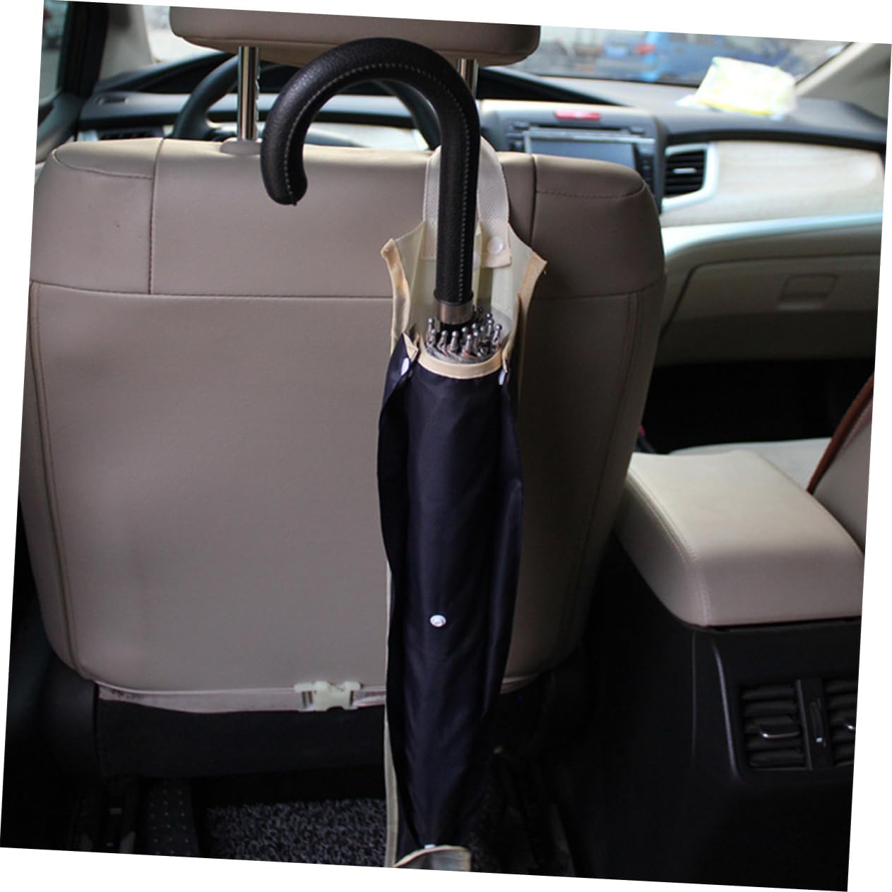 BESPORTBLE Car Organizer Back Seat Adjustable Length Bag for Umbrella Storage Waterproof Material