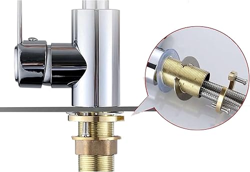Miniatura 4 de Diámetro interior de 1.22 pulgadas/1.220 in, juego de herramientas de fijación de grifo caliente y frío, tuerca de bloqueo (se adapta a tubos de