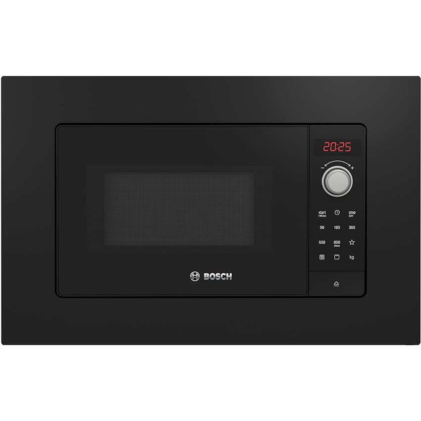 Immagine del prodotto Bosch BEL623MB3, Microonde da incasso, Programmi automatici di cottura, Display LED rosso, Apertura laterale a sinistra, Grill, Illuminazione LED, Nero