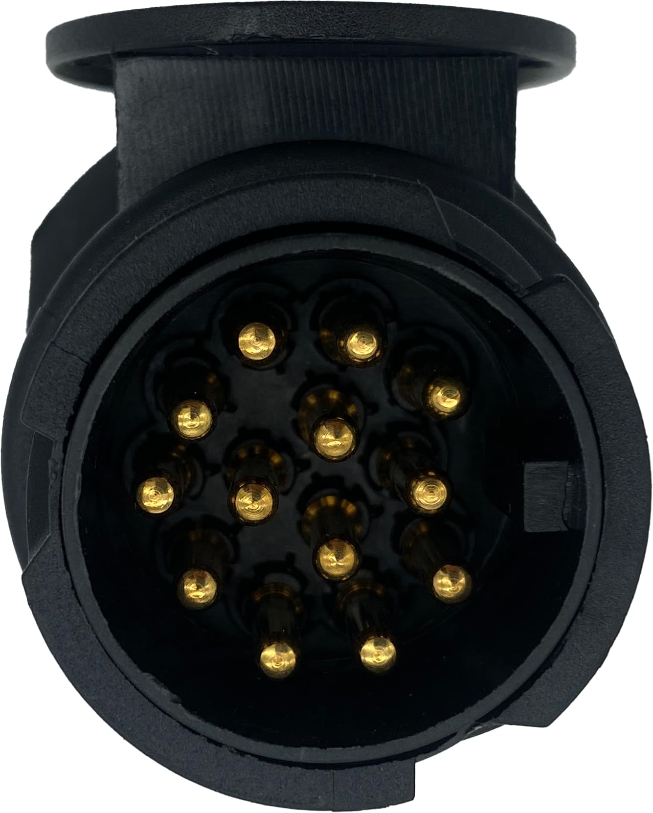 Aramox Trailerbedradingsadapter, trailerconnector US 4-pins flachstecker op EU 13-pins draagbare trailerlichtcircuitbedradingsconverter