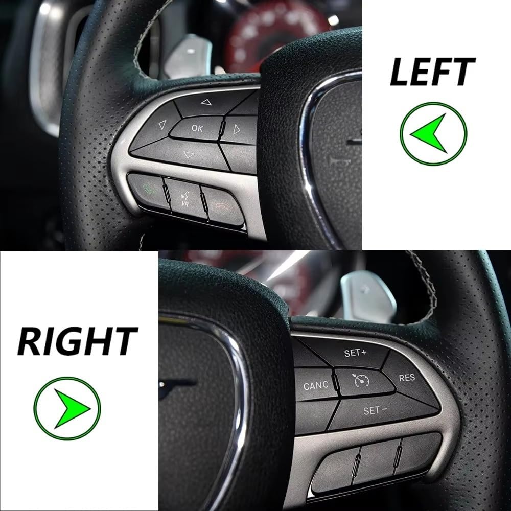 Interruptor De Control Crucero Del Volante Izquierdo Y Derecho Para Challenger 2016-2018 Para Jeep Para CHEROKEE 2016-2019 Control velocidad adaptativo volante(Low - 1 SET)