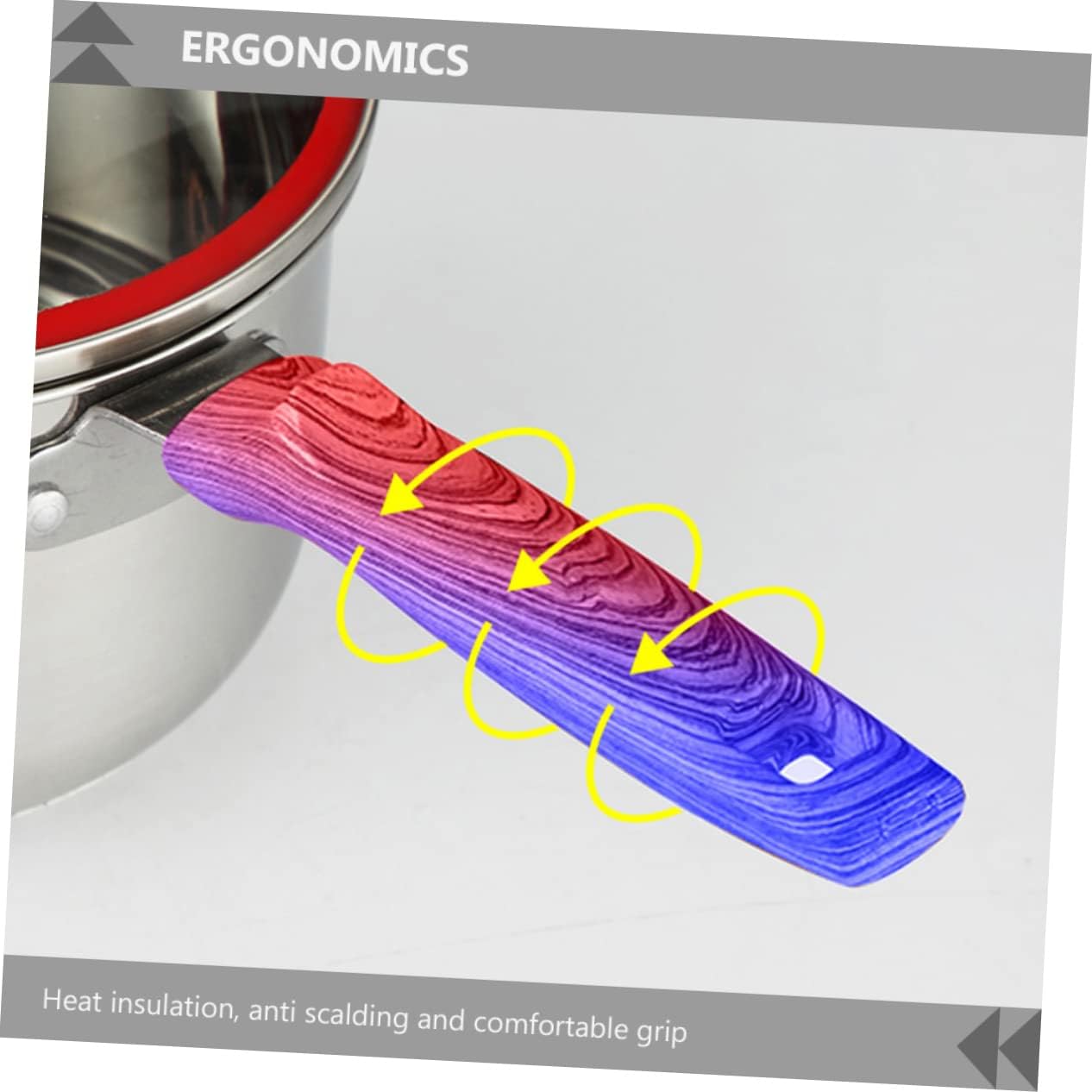 Cabilock Stainless Steel Milk Pot Soup Saucepan Food Cooking Pot Stockpot Heat Resistant Handle