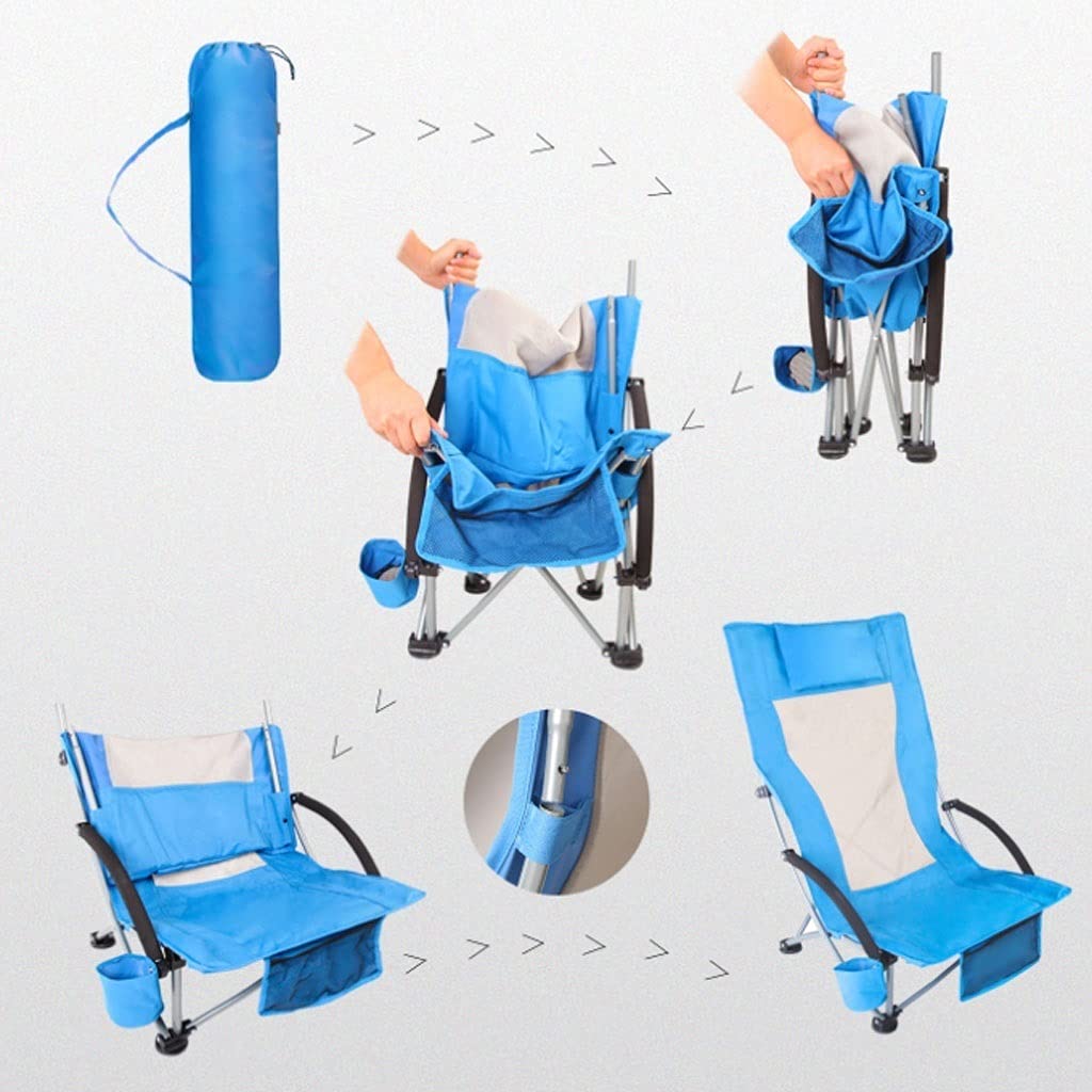 Chaise De Bronzage Portable Chaise De Camping Légère Réglable à 5 Positions Chai