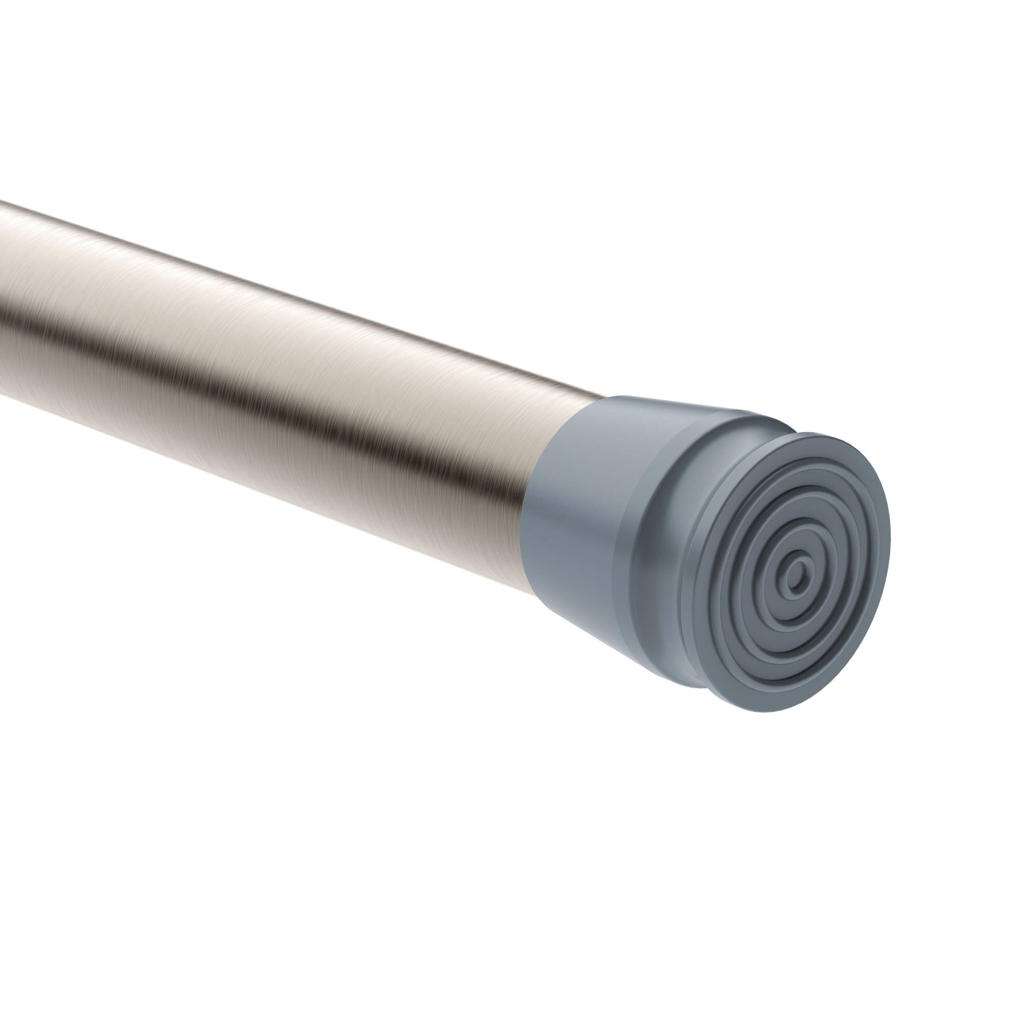 MUHOOCurtain Pole, 55-90cm No Drilling Extendable Curtain Pole, Telescopic Curtain Tension Rod, Heavy Duty Shower Pole for Bedroom Windows Cupboard Wardrobe 21.65-35.43 Inch，Diameter:22/25.4 mm