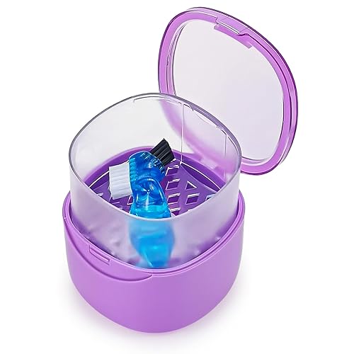 Caja de baño con tapa a prueba de fugas, contenedor de limpieza, protector bucal para el hogar, viajes, oficina