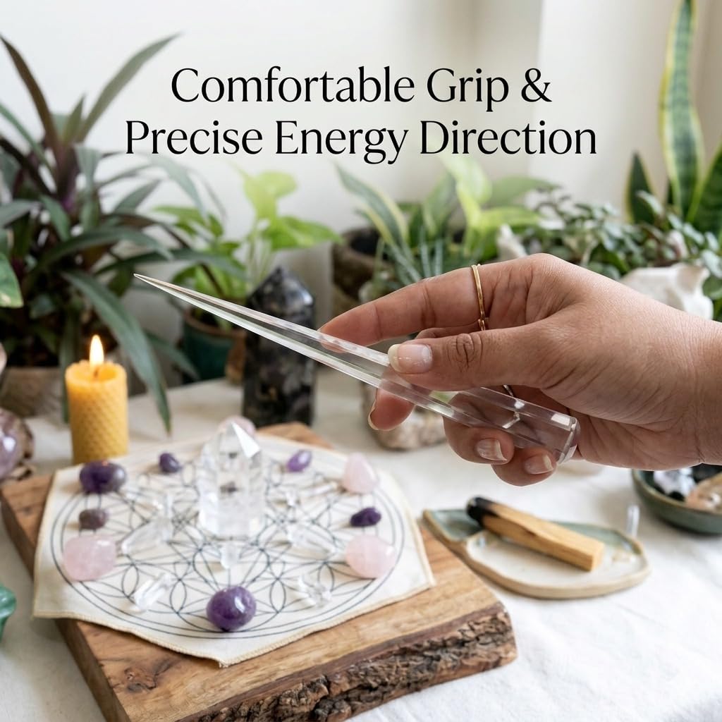 Amazon.com: Jet Pranic Crystal Quartz Disintegrator Wand – Natural
