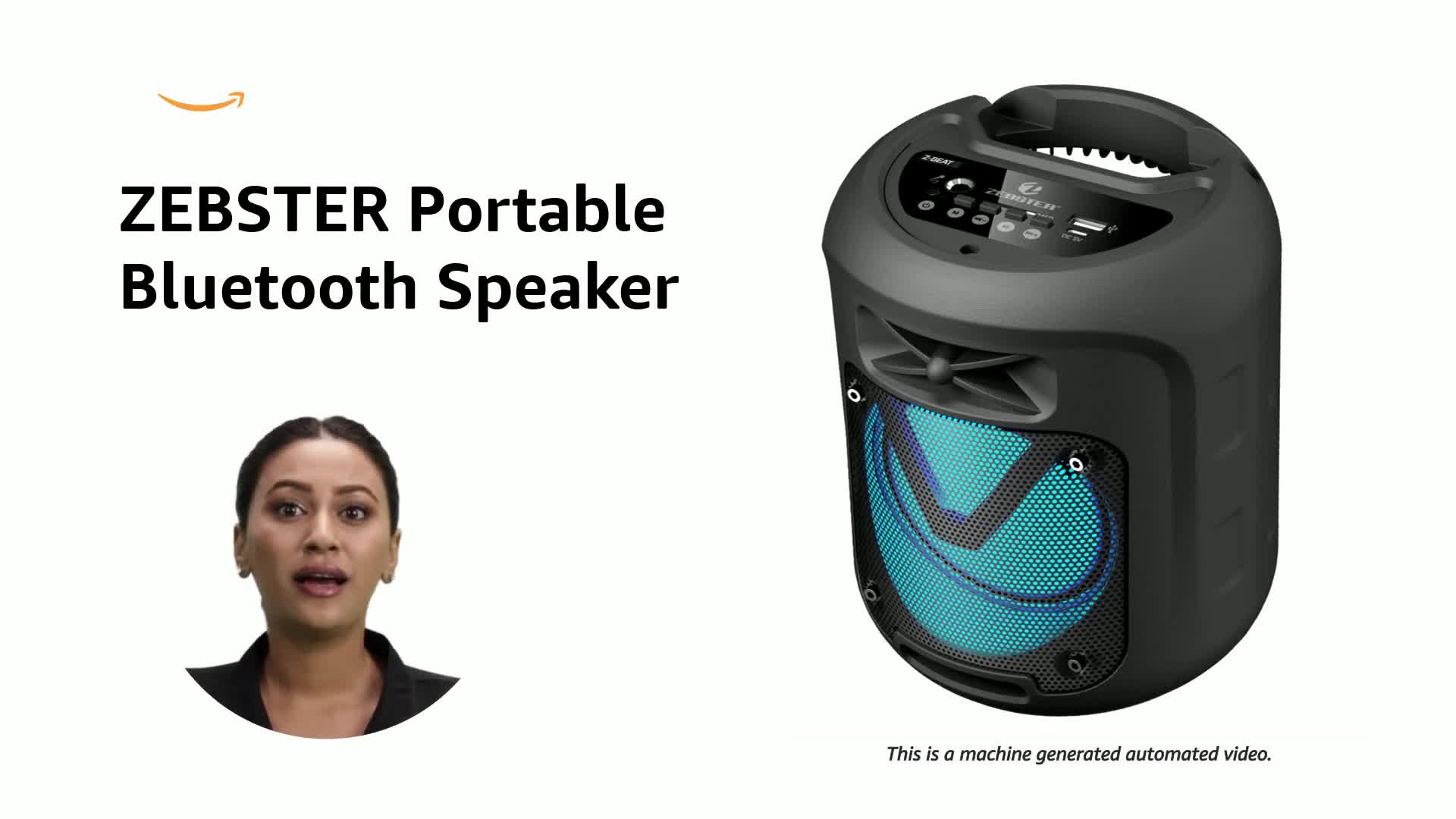 ZEBSTER-Beat 1 Portable Bluetooth Speaker with 10W Output Power