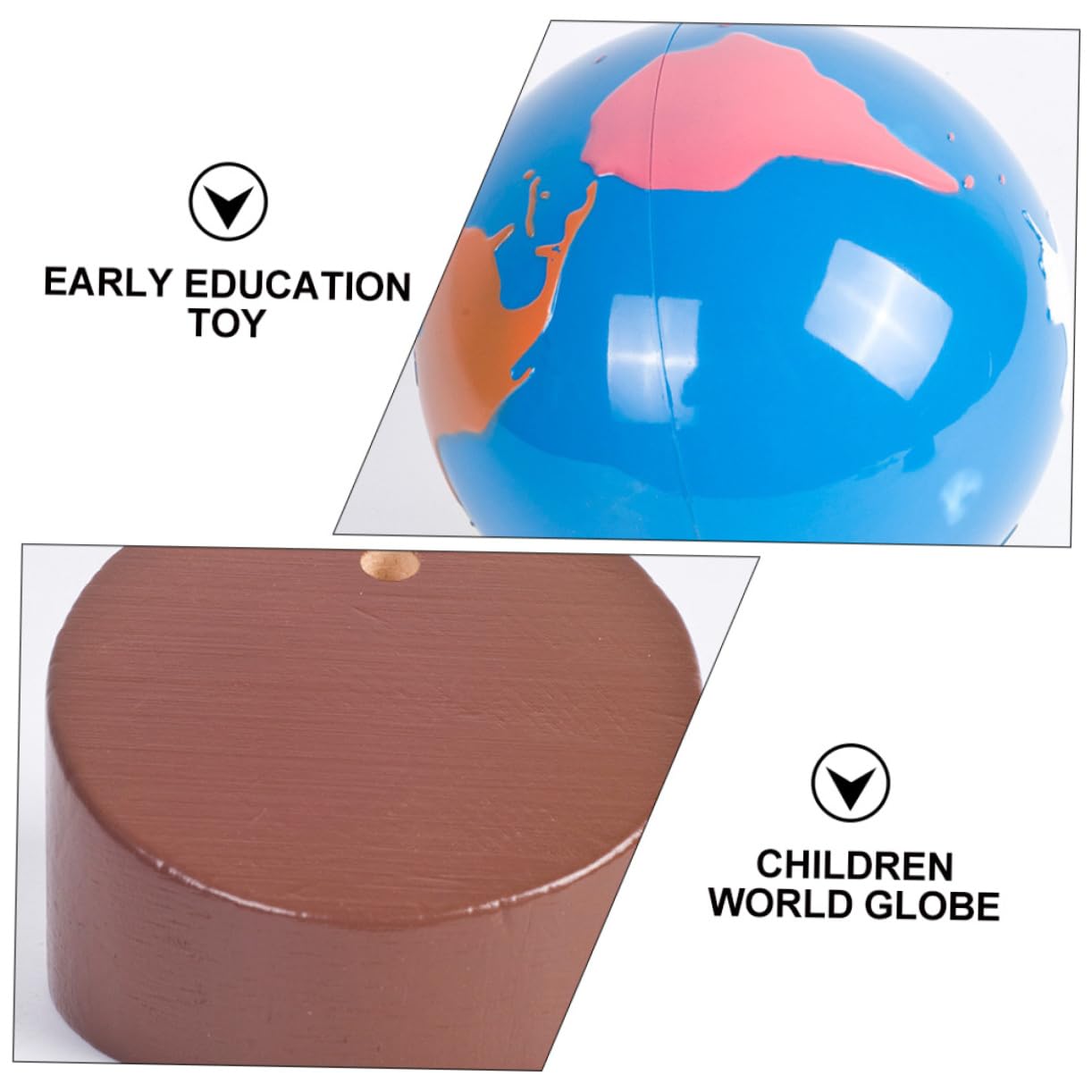 Hemobllo Globo Terráqueo Educativo Infantil para Aprendizaje Decoración Resistente y para Niñas para Introducir Geografía y Continentes el Aula Hogar