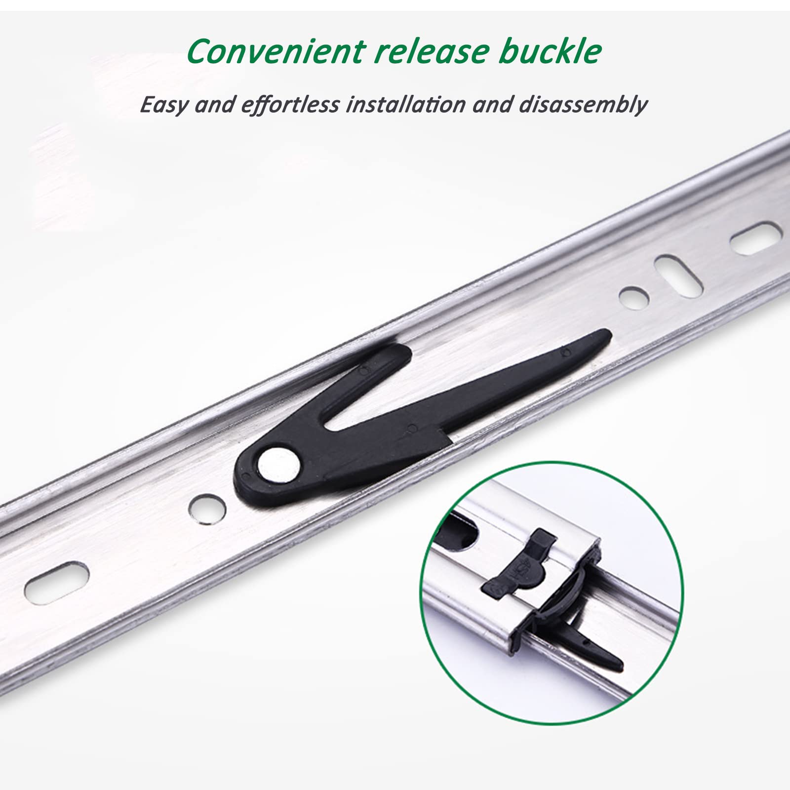 Glissière De Tiroir Pleine Extension,Coulisse Tiroir Lot De 2 (1