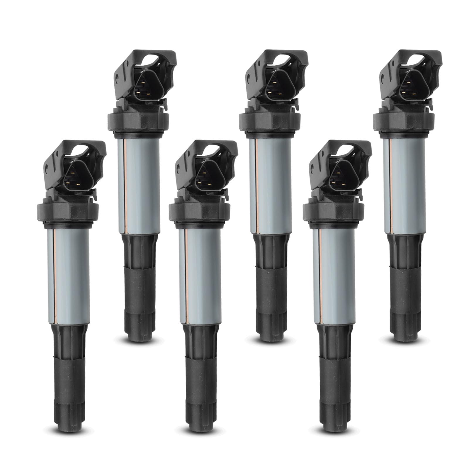 Frankberg 6x Zündspule Zündmodul Kompatibel mit E46 E90 E91 E92 E93 E39 E60 E61 F07 E63 E64 F13 E81 E82 E87 E88 F20 F21 7er X1 X3 X5 X6 Z3 Z4 M.i.n.i Replace# 12131712219