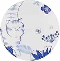 【未使用】非売品☆ネコの小皿 Amazon｜セラミック藍 のほほん猫 小皿 むぎ｜小皿 オンライン通販