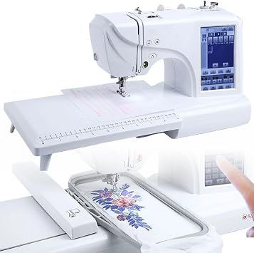 Embroidery Machine Automatic Sewing Machine Electric With 158 Built-In Designs & 4x 9.2 Embroidery Area - LCD Touch Screen & 210 Built-In Letters