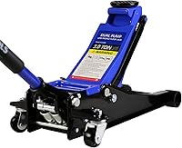 Vista 1 de 3 Ton Floor Jack, Heavy Duty Hydraulic Car Floor Jack, Low Profile Floor Jack, Steel Racing Floor Jack with 2 Piston Quick Lift Pump, Floor Jack