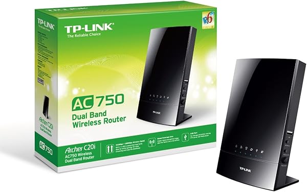 Vecchio Modello TP Link Archer C20i Router Wireless Dual Band 4 Porte LAN Fast Ethernet 1 Porta USB Multifunzione
