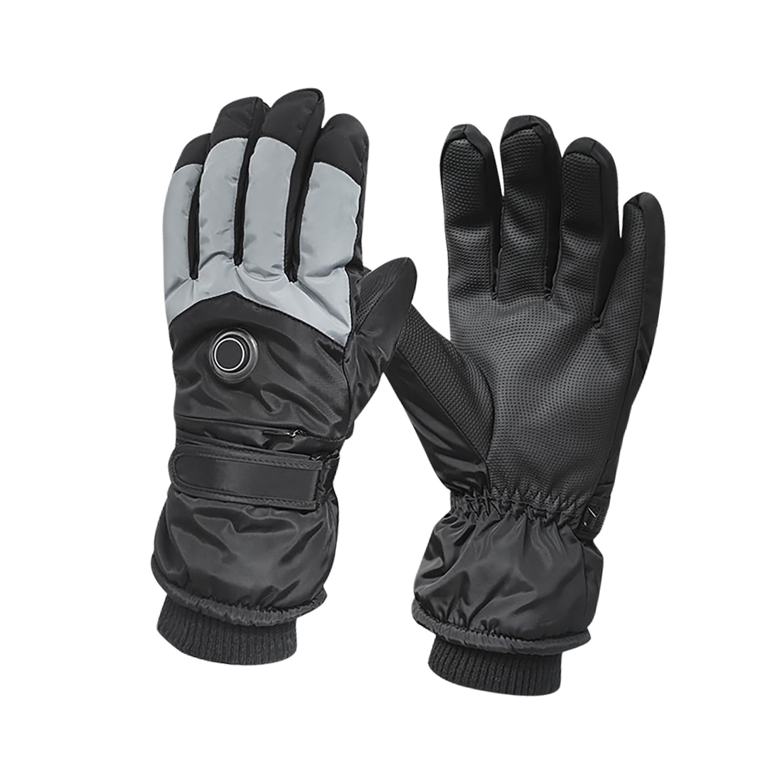 Msioytog Impermeable Electric Heating Gauntlets for Snowsports Cycling Freezing 10℃ to 30℃ with 6Hrs Rechargeable Battery Electric Heating Gauntlets for Cold Weather