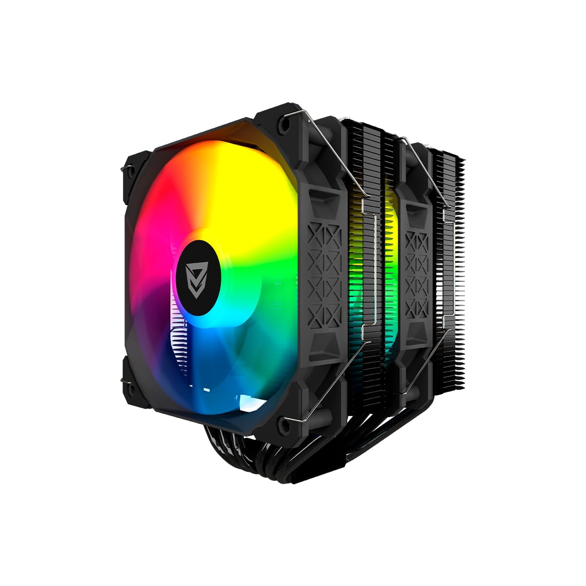 Nfortec Sculptor X2 disipador CPU ARGB 240W TDP doble ventilador 120mm Intel AMD negro