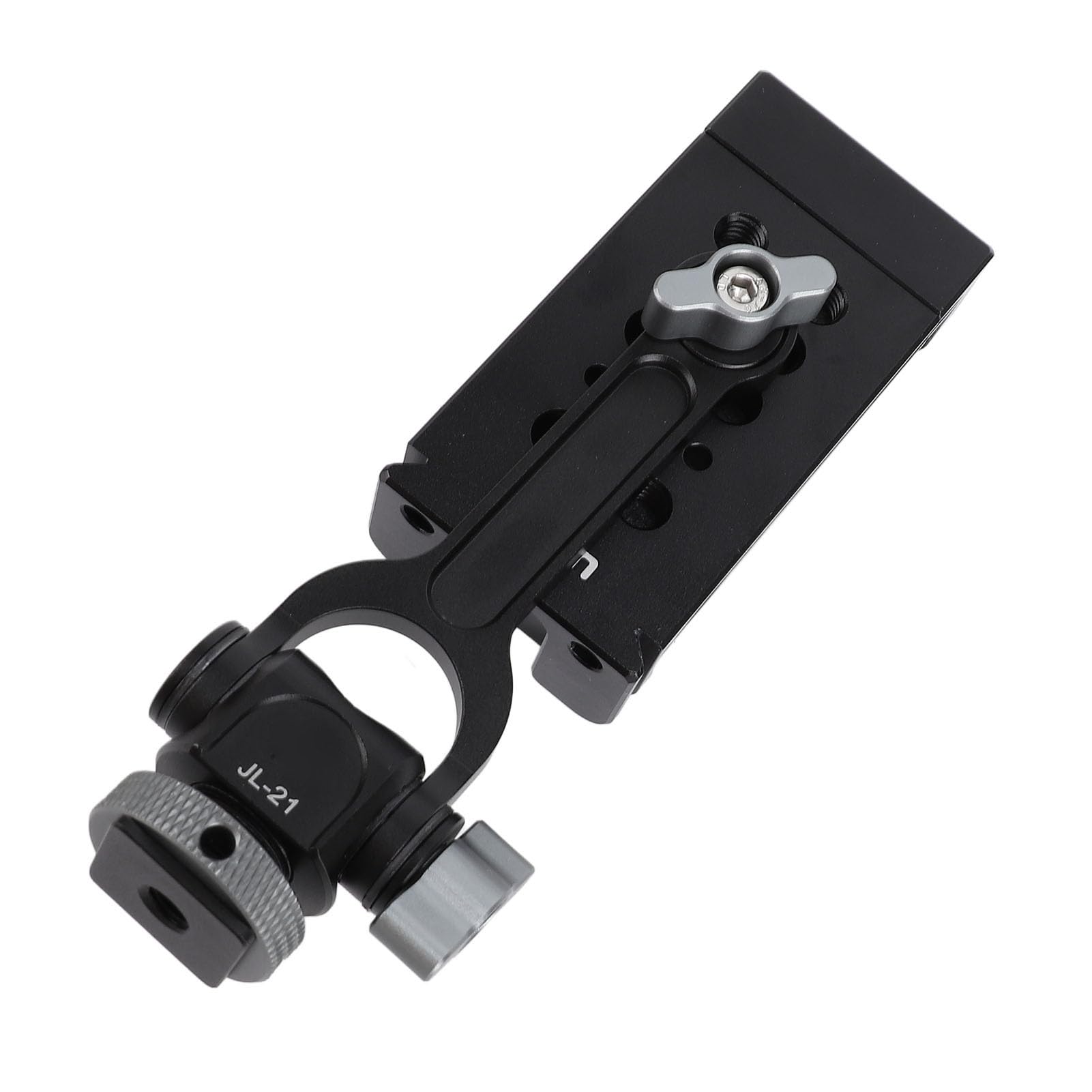 Adaptador de abrazadera para teléfono celular con soporte de zapata fría, rotación de 360 grados, trípode de aleación de aluminio, soporte para teléfono