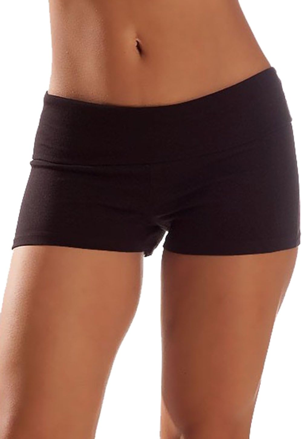 Waist Band Contrast Yoga Fold Over Shorts0 - Image 2